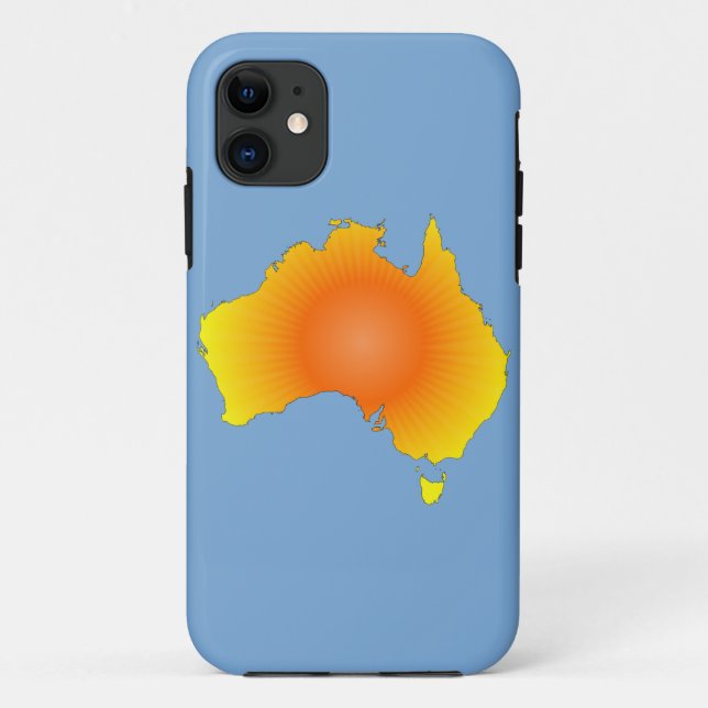 Coques Case-Mate iPhone Carte Sunny Australie (Dos)