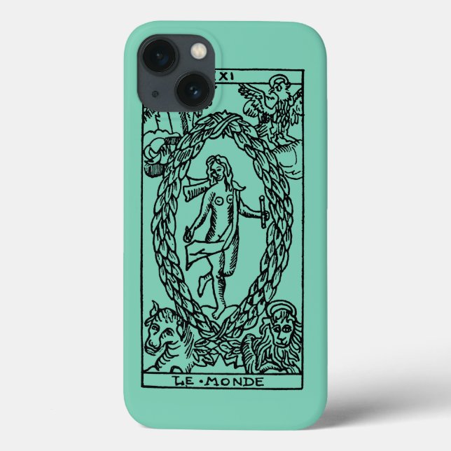 Coques Case-Mate iPhone Carte Tarot : Le Monde (Verso)