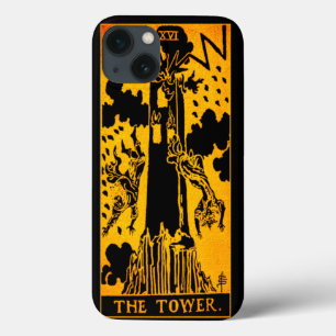Case-Mate iPhone Case Carte Tower Tarot Or Et Noir