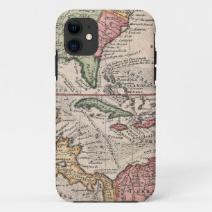 Etui iPhone Case-Mate Carte vintage du des Caraïbes (1732)