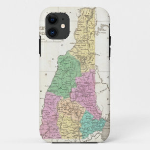 Case-Mate iPhone Case Carte vintage du New Hampshire (1827)