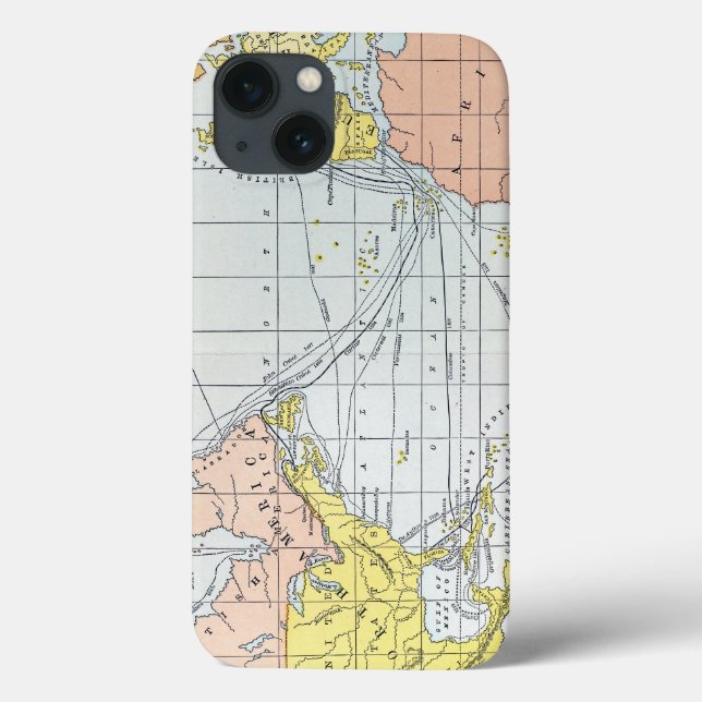 COQUES Case-Mate iPhone CARTE : VOYAGES ATLANTIQUES (Verso)