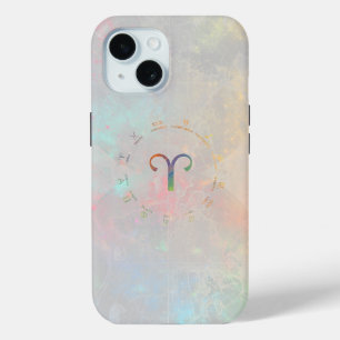 Coque Pour iPhone 15 Carte Zodiac Bélique
