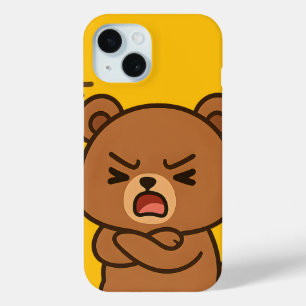 Coque Pour iPhone 15 Cartographie de l'ours en Colère - Pomme de téléph