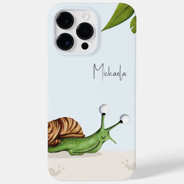 Coques Case-Mate iPhone Cartographie d'escargots mignons (Verso)