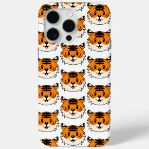 Coque iPhone 15 Pro Max Carton doux et souriant tigre