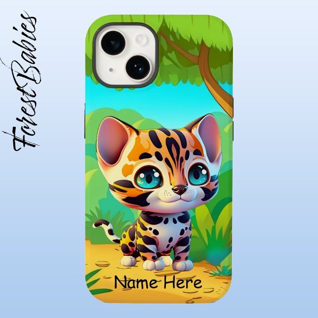 Coques Case-Mate iPhone Carton Safari de la jungle de tigre sauvage pour e (Tiger, Customizable ForestBabies Case-Mate iPhone Case)