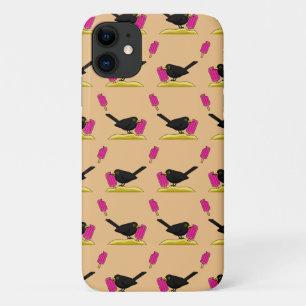 Case-Mate iPhone Case Cartoon Blackbird Manger Un Motif De Crème De Glac