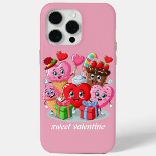 Coque iPhone 15 Pro Max Cartoon Heart & Sweet amis valentine's day
