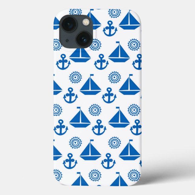 Coques Case-Mate iPhone Cartoon Motif de bateau à voile (Verso)