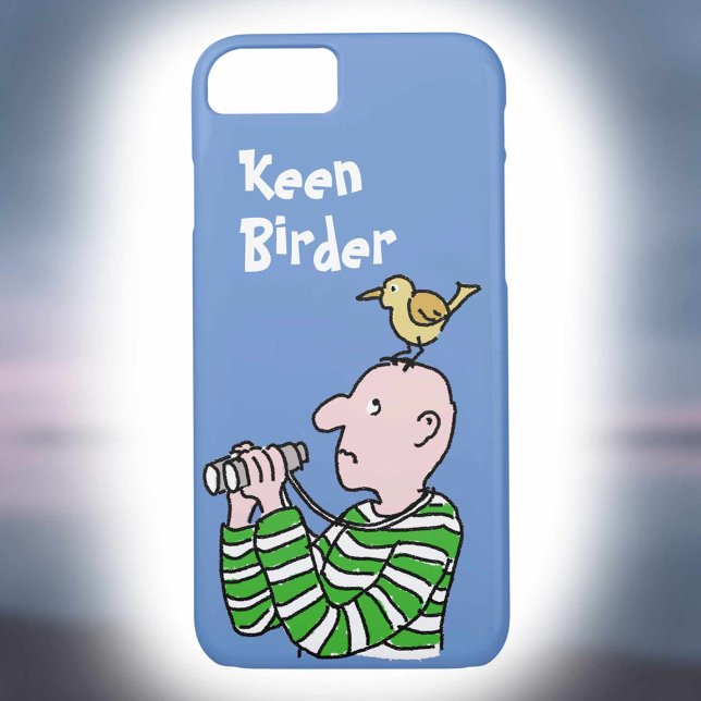 Coques Case-Mate iPhone Cartoon Oiseau Watcher & Bird (Créateur téléchargé)