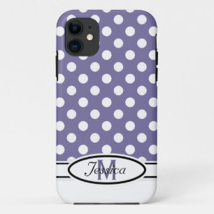 Etui iPhone Case-Mate Cas à pois de l'iPhone 5 de monogramme de P et de