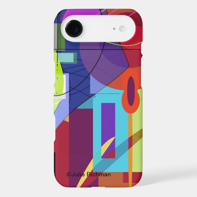 Coques Case-Mate iPhone Cas abstrait d'art de Contempory (Verso)