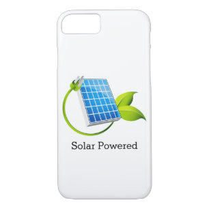 Coque iPhone 8/7 Cas actionné de téléphone de panneau solaire