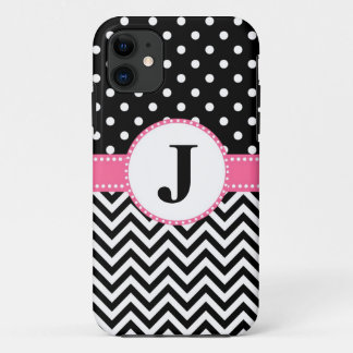 Coque Case-Mate Pour iPhone cas Chevron noir de l'iPhone 5 et points