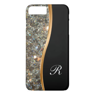 Coque Case-Mate Pour iPhone Cas chic de monogramme de Bling