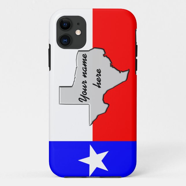 Coques Case-Mate iPhone Cas de fierté du Texas de monogramme (Dos)