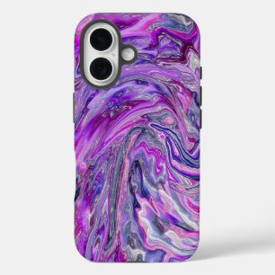 Coques iPhone 16 Cas de l'iPhone 5 d'art abstrait de vague de