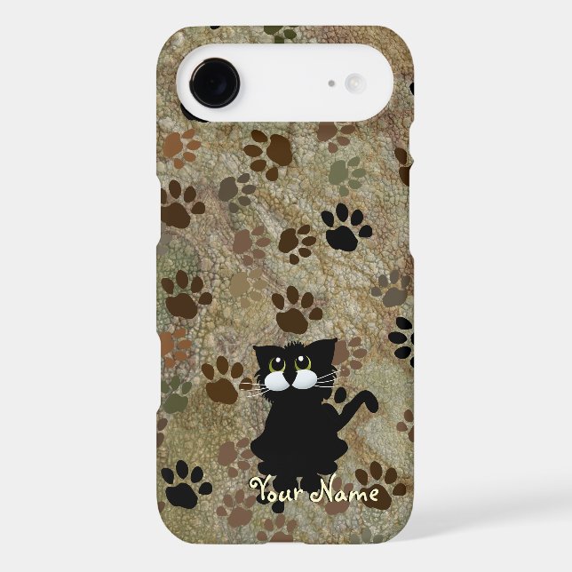 Coques Case-Mate iPhone Cas de l'iPhone 5 de chat noir (Verso)