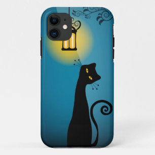 Coque Case-Mate Pour iPhone Cas de l'iPhone 5 de chat noir