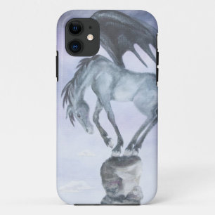 Coque iPhone 11 Cas de l'iPhone 5 de cheval d'imaginaire à ailes