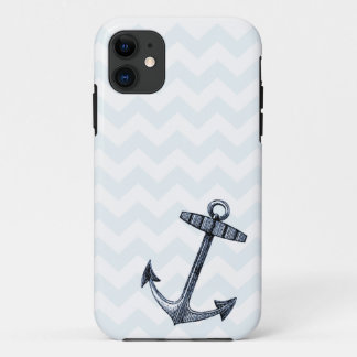 Etui iPhone Case-Mate Cas de l'iPhone 5 de Chevron et d'Ancre