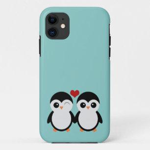 Coques Pour iPhone Cas de l'iPhone 5 de couples de pingouin