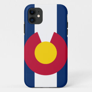 Coque iPhone 11 Cas de l'iPhone 5 de drapeau du Colorado à peine
