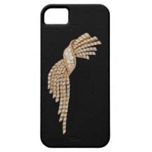 Cas de l'iPhone 5 de gland d'or de diamant