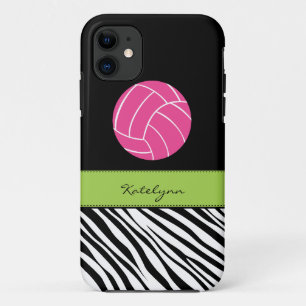 Coque iPhone 11 Cas de l'iPhone 5 de volleyball d'impression de