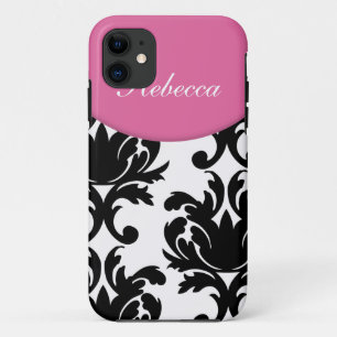 Coque Case-Mate Pour iPhone Cas de l'iPhone 5S de monogramme de damassé