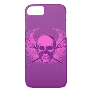 Case-Mate iPhone Case Cas de l'iPhone 7 de crâne de lacrosse - pourpre