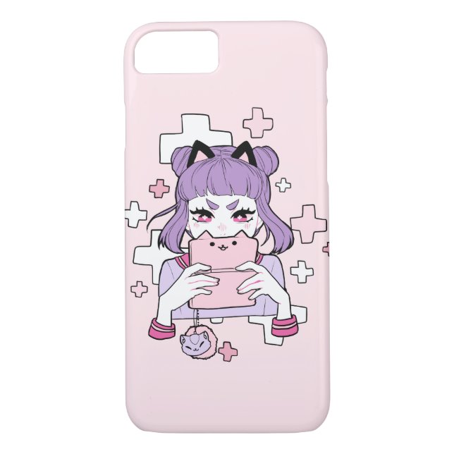 Coques Case-Mate iPhone Cas de l'iPhone 7 de Grrl de Gamer (Dos)
