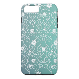 Coque Case-Mate Pour iPhone Cas de l'iPhone 7 de remous et de fleurs de blanc