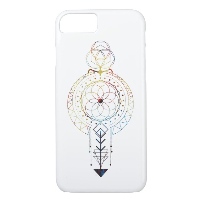Coques Case-Mate iPhone Cas de l'iPhone conçu par géométrie sacrée 7 (Dos)