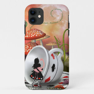 Coques Pour iPhone Cas de l'iPhone surréaliste 5 d'Alice, de Flamant