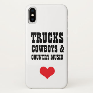 Case-Mate iPhone Case Cas de l'iPhone X de cowboys et de musique country
