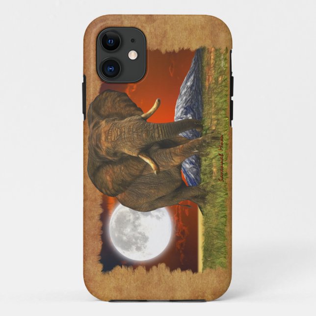 Coques Case-Mate iPhone Cas de téléphone cellulaire African Elephant & Moo (Dos)