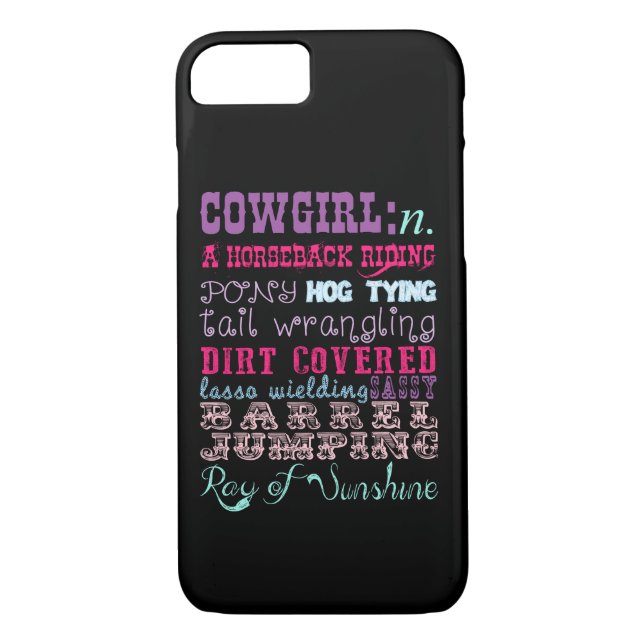 Coques Case-Mate iPhone Cas de téléphone de cow-girl (Dos)