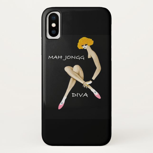 Coques Case-Mate iPhone Cas de téléphone de diva d'heure-milliampère Jongg (Dos)