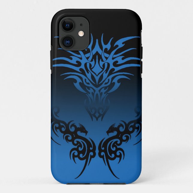 Coques Case-Mate iPhone cas de téléphone de dragon du tribal trois (Dos)