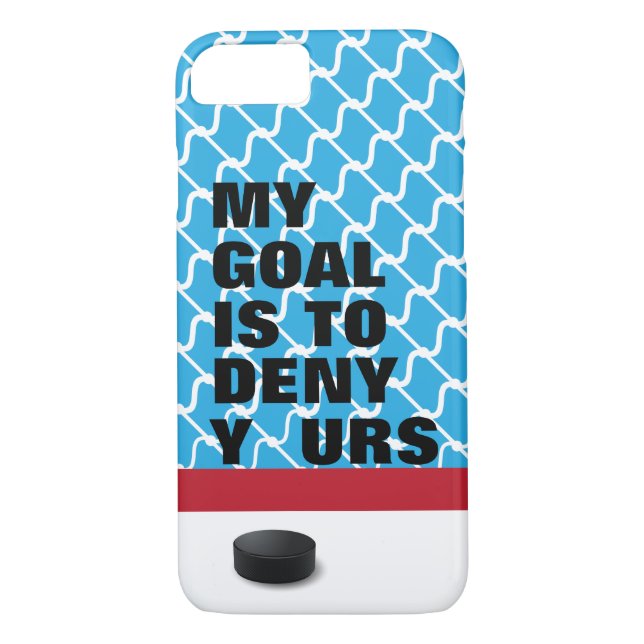 Coques Case-Mate iPhone Cas de téléphone de GARDIEN DE BUT d'HOCKEY (Dos)