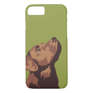 Coques Pour iPhone Cas de téléphone de Labrador de chocolat