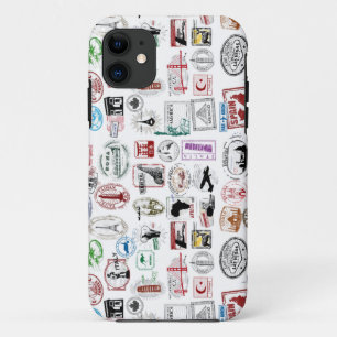 Etui iPhone Case-Mate Cas de téléphone de motif de timbres de voyage