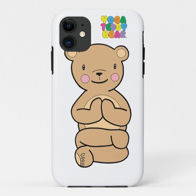 Coques Case-Mate iPhone Cas de téléphone de Namaste d'ours de nounours de (Dos)