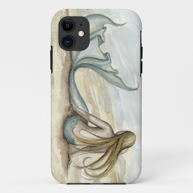 Coques Case-Mate iPhone Cas de téléphone de sirène de bord de la mer de (Dos)
