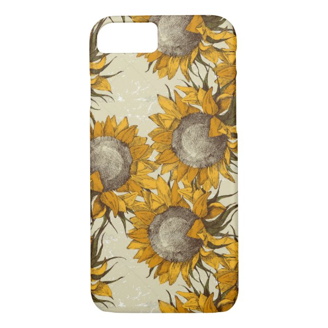 Coques Case-Mate iPhone Cas de téléphone d'Iphone 7 de tournesol (Dos)