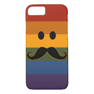 Coque iPhone 8/7 Cas de téléphone Mustache Pride