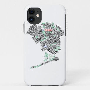 Coque Case-Mate Pour iPhone Cas de téléphone portable de carte de typographie