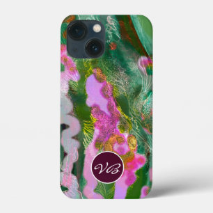 Case-Mate iPhone Case Cas de téléphone Psychédélique lilas vert monogram